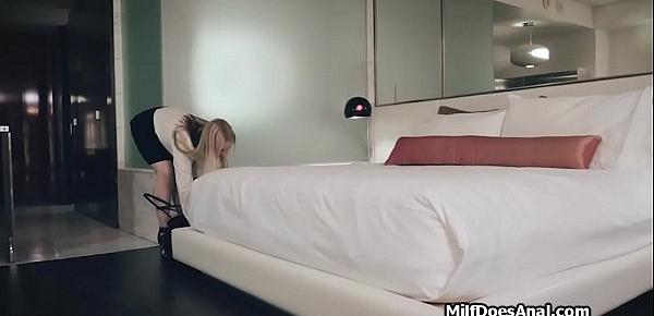  Cheating wife meets lover for anal in a hotel